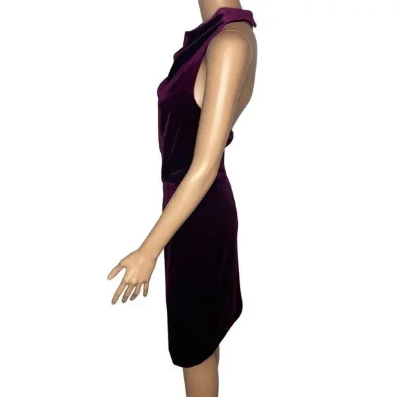 ELLIATT Revolve Camo Velvet Mini Dress Size Small burgundy - Picture 4 of 7